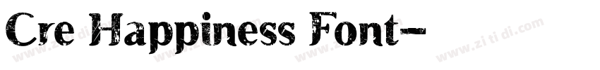 Cre Happiness Font字体转换